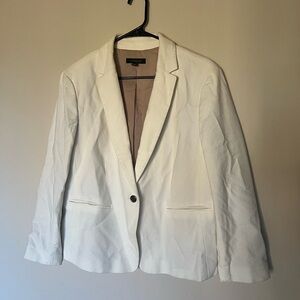 Ann Taylor White Women's Blazer